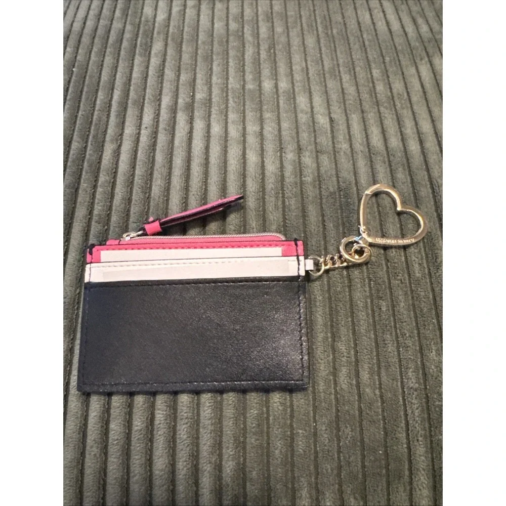 Victoria's Secret Pink ID Holder Wallet Lanyard Multi card bag‎ Love chain